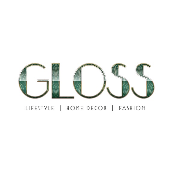 Premade Logo Art Deco Logo Gold Frame Logo Green Logo Lifestyle Blog Logo Hair Salon Logo Boutique Logo Beauty Salon Logo Makeup Artist Logo