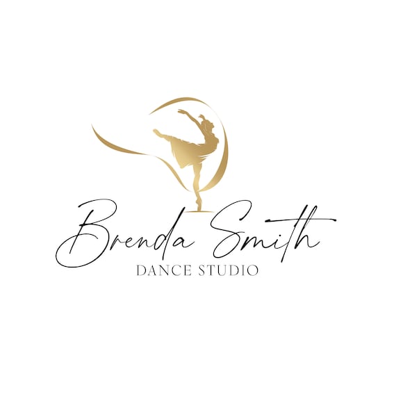 Premade Logo Design Dance School Logo Ballet School Logo Dance Academy Ballerina Dancer Dance Teacher Ballet Shoes Dancing Woman Pole Dance