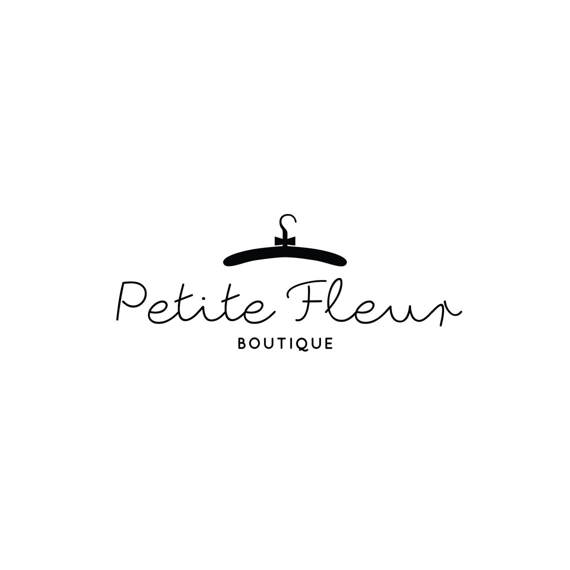 Premade Logo Design Hanger Logo Clothes Boutique Fashion Logo Simple Logo Signature Logo Kids Boutique Logo Baby Boutique Logo Children Logo - Image 2