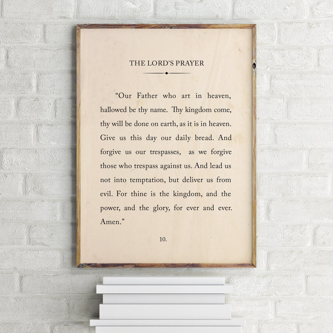 The Lord's Prayer Scripture Print, Christian Wall Art - Image 2