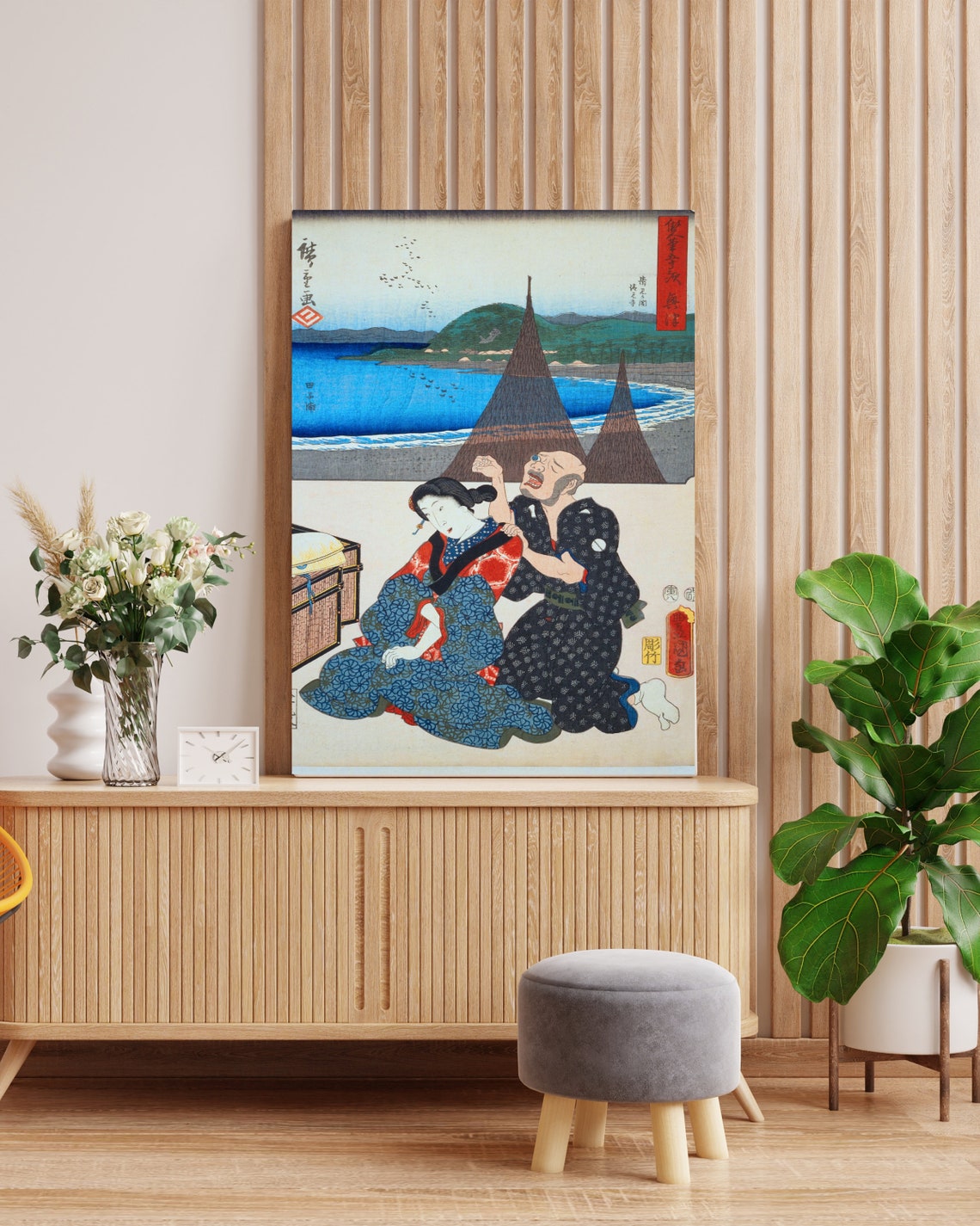 Utagawa Hiroshige Two Brushes Tokaido 55 Piece Collection Poster - Image 2