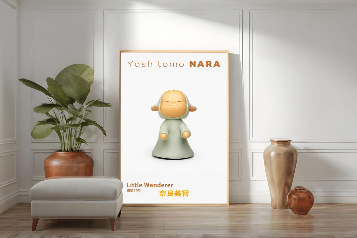 Yoshitomo Nara Little Wanderer Tokyo 2003 Hooded Figure Poster