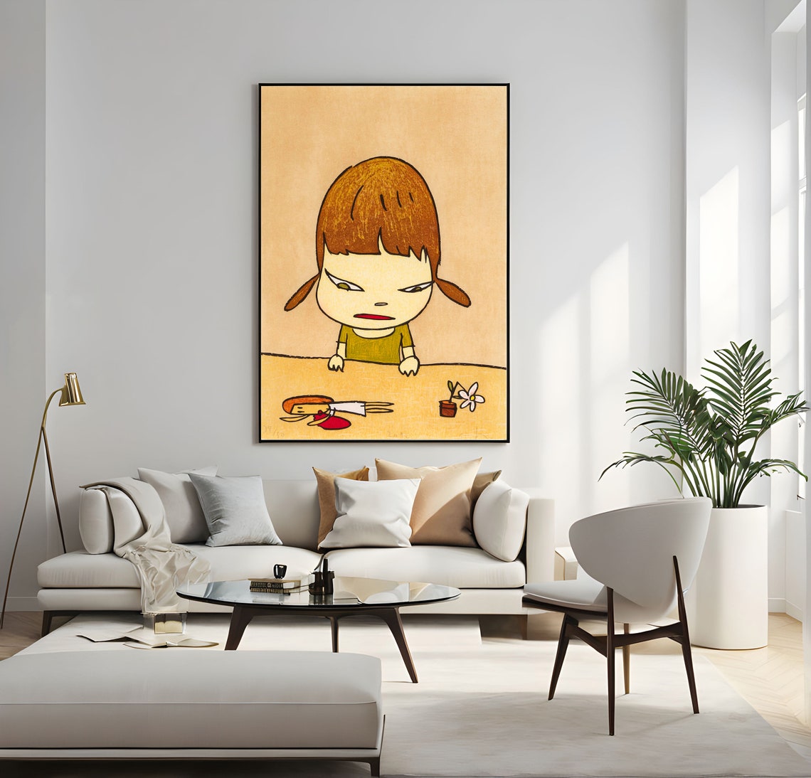 Yoshitomo Nara Broken Treasures Pigtail Girl With Scissors Poster - Image 5
