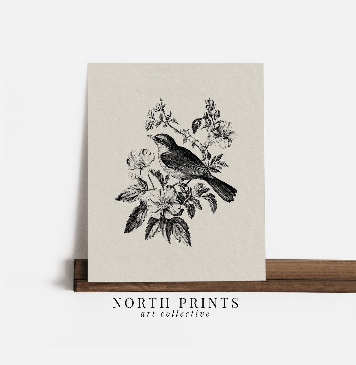 Neutral Bird Print, Minimalist Modern Farmhouse Art Print - Image 4