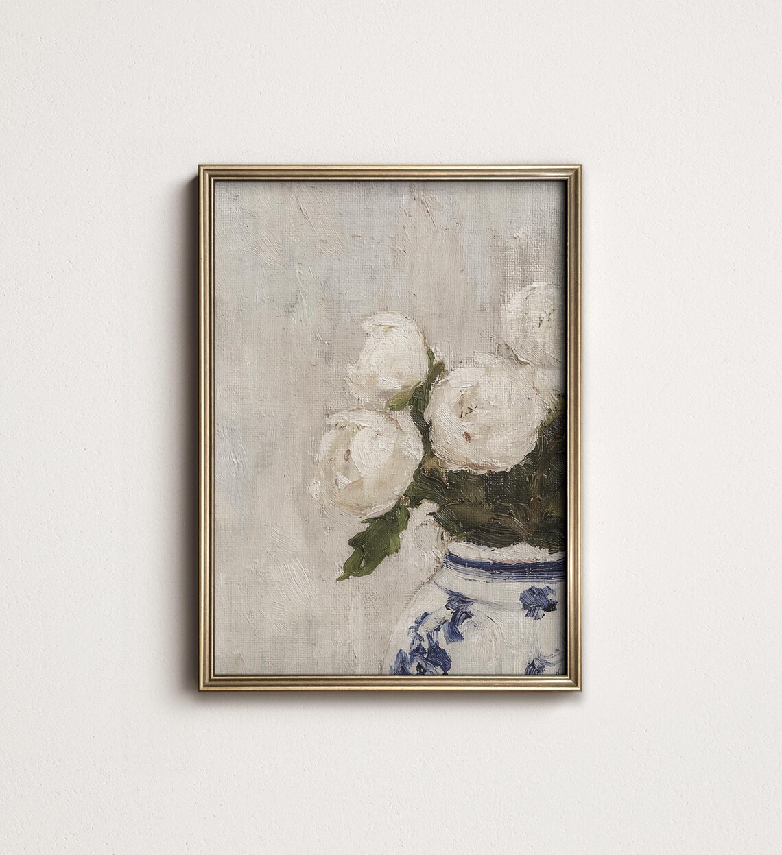 Classic Botanical Floral Art Print, French Country