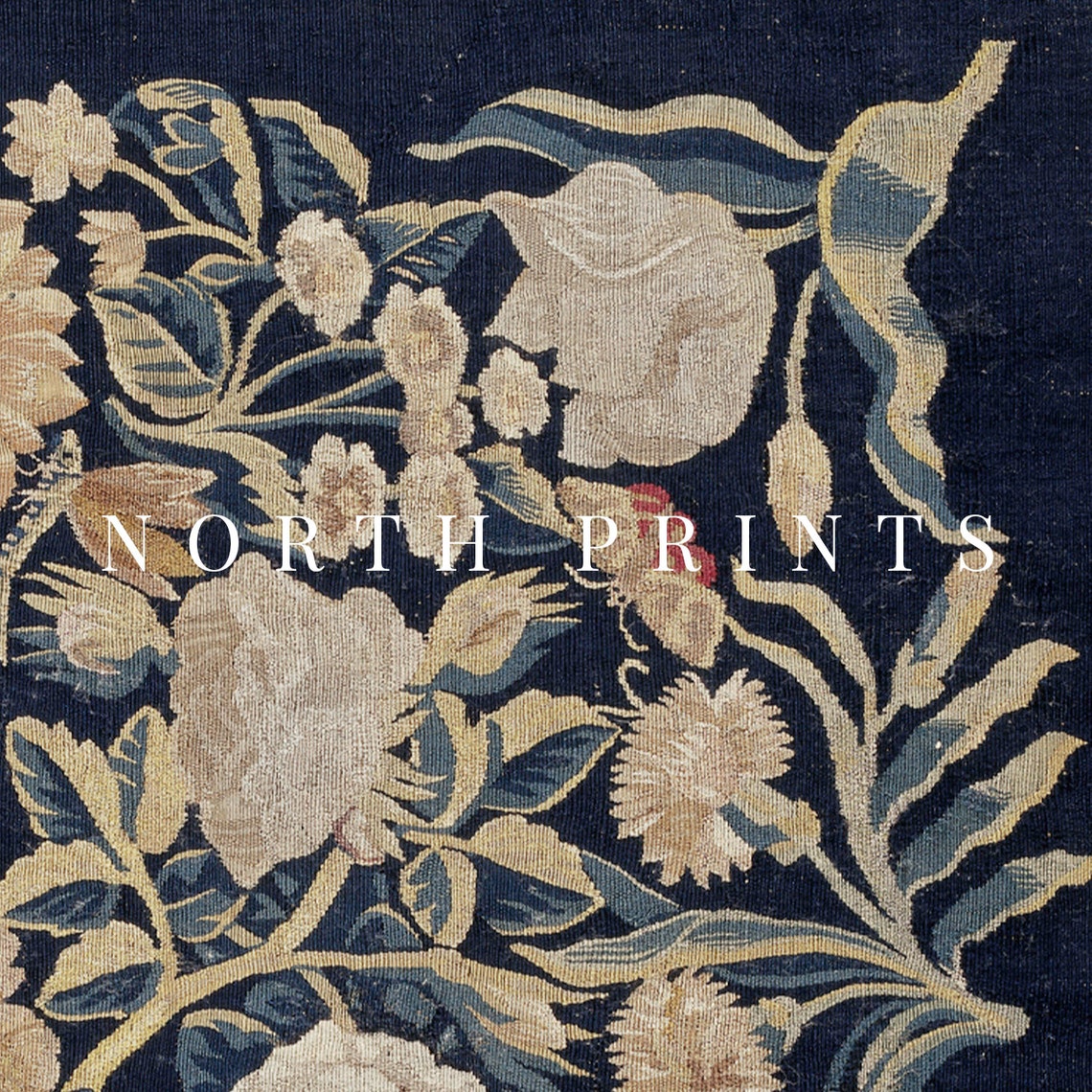 Vintage Floral Rug Pattern Art Print - Image 3