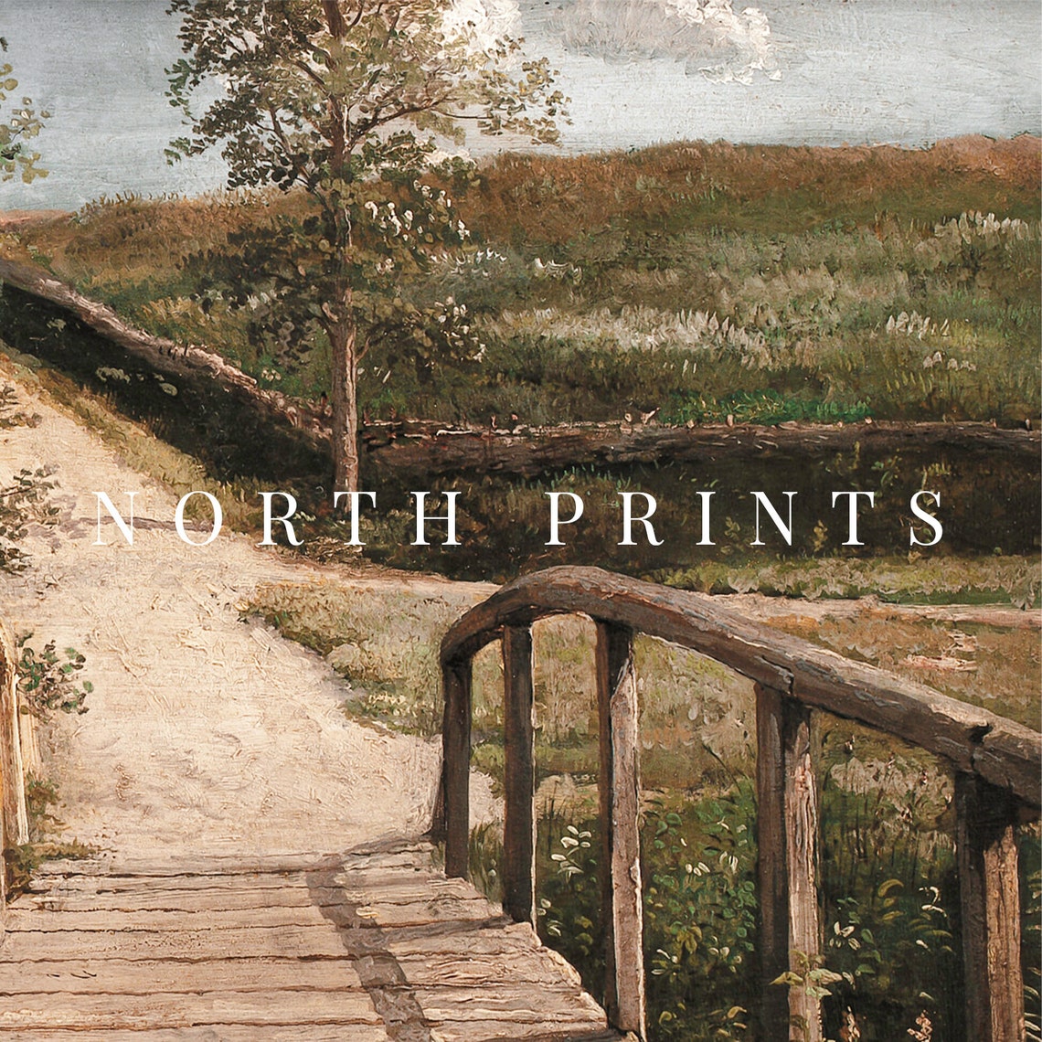 Bridge Landscape Scene Painting Vintage Farmhouse Wall Decor Art 545 - Image 4