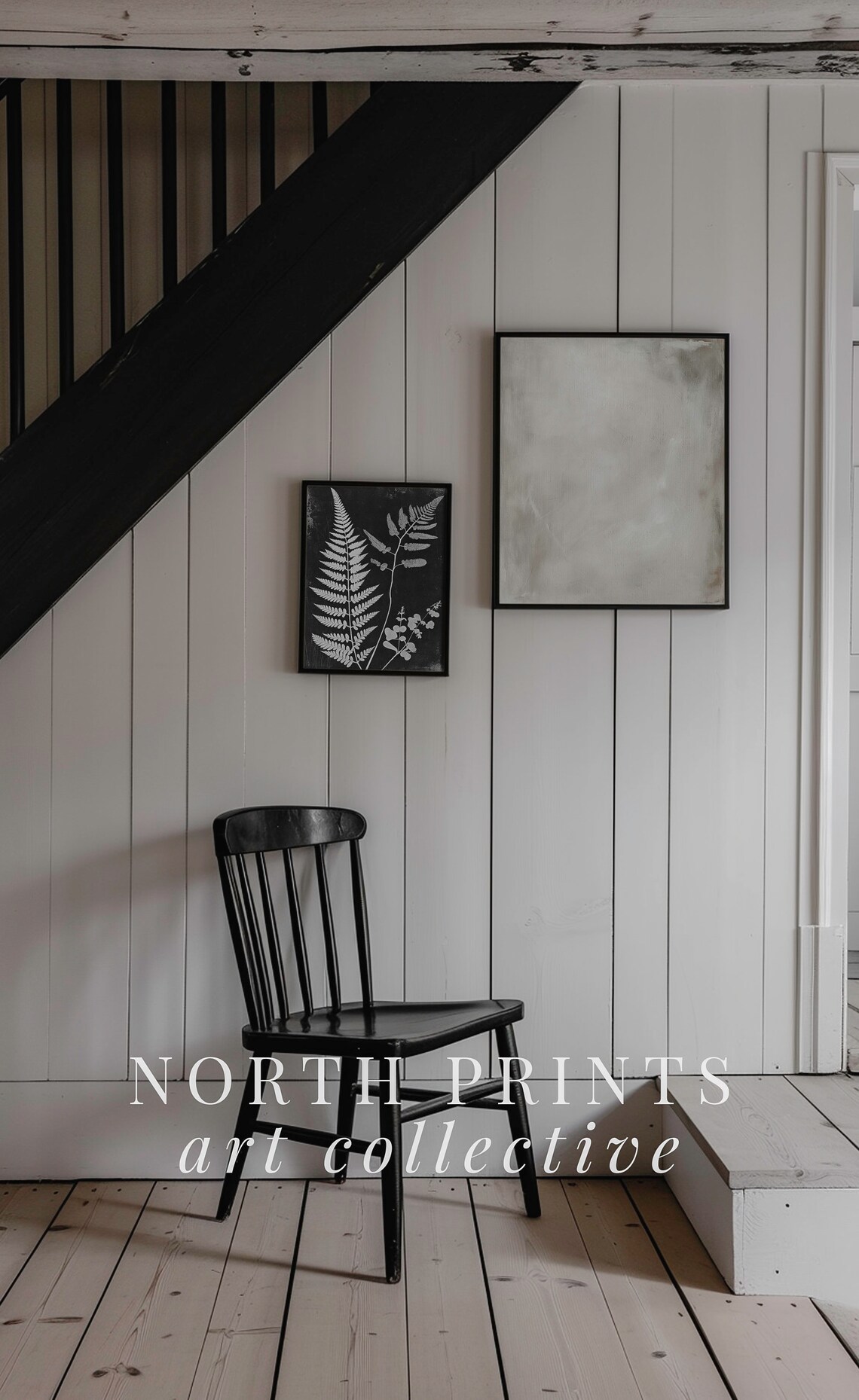 Grey Abstract Modern Painting, Textural Art Print - Image 3