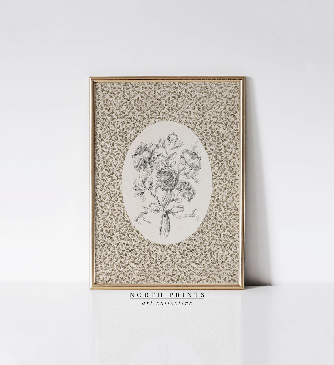 Botanical Nursery Floral Sketch Art Print - Image 2