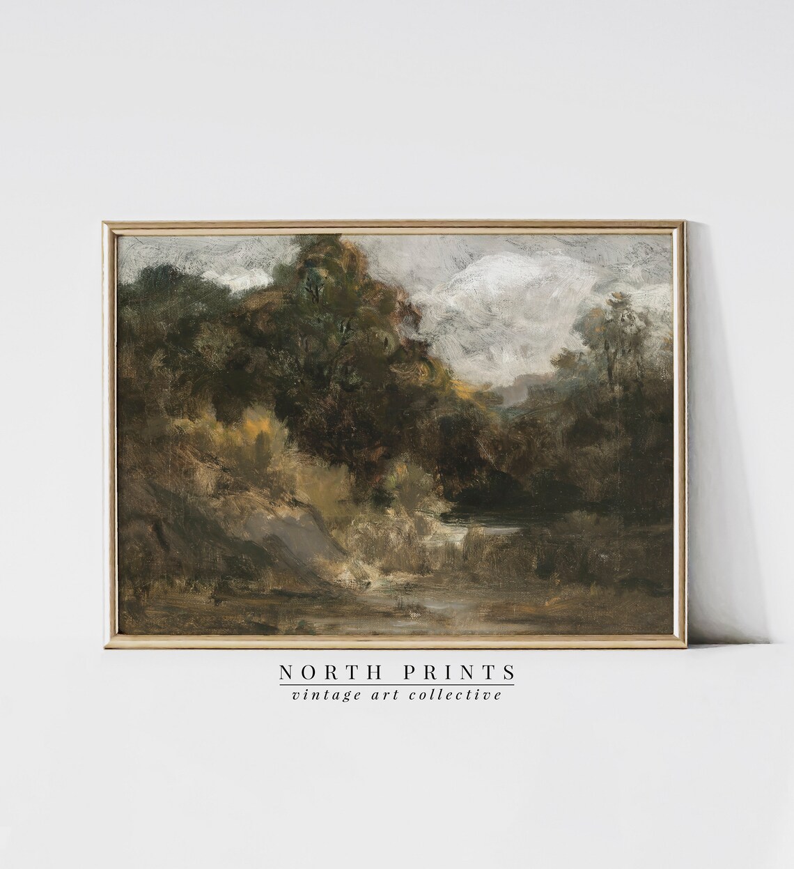Moody Country Landscape Vintage Wall Art Print - Image 4