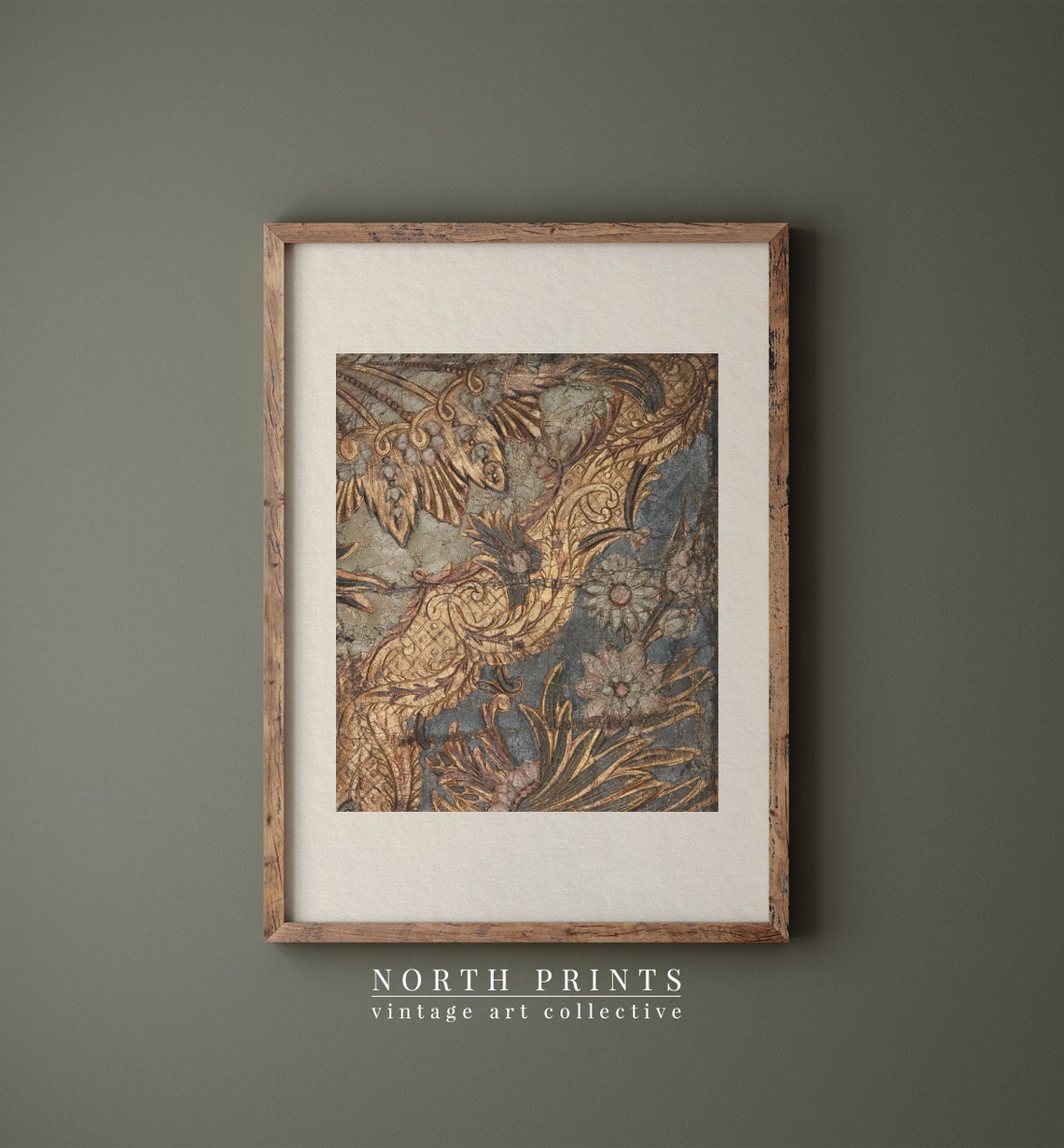 Vintage Botanical Pattern Art Print - Image 2