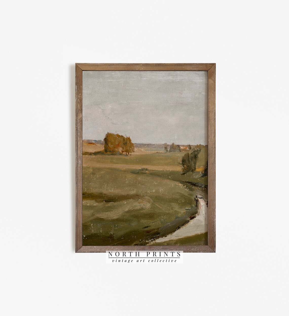 Vintage Summer Landscape, Rustic Farmhouse Art Print - Image 4