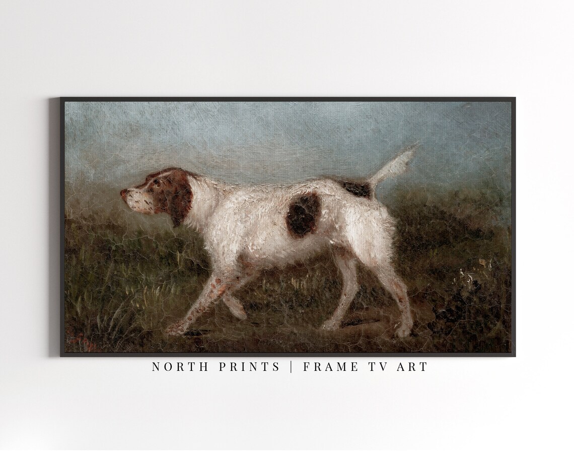 Vintage Hunting Dog Painting Art North Prints - Image 3