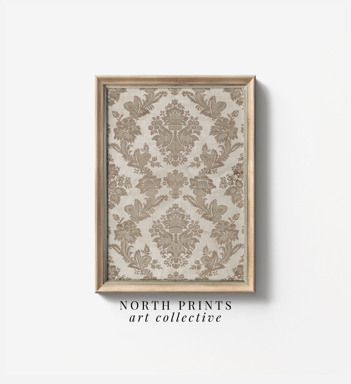 Vintage Tapestry Art in Neutral Soft Tones