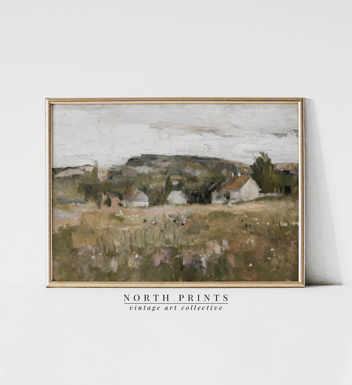 Country Scenery Vintage Artwork, North Prints