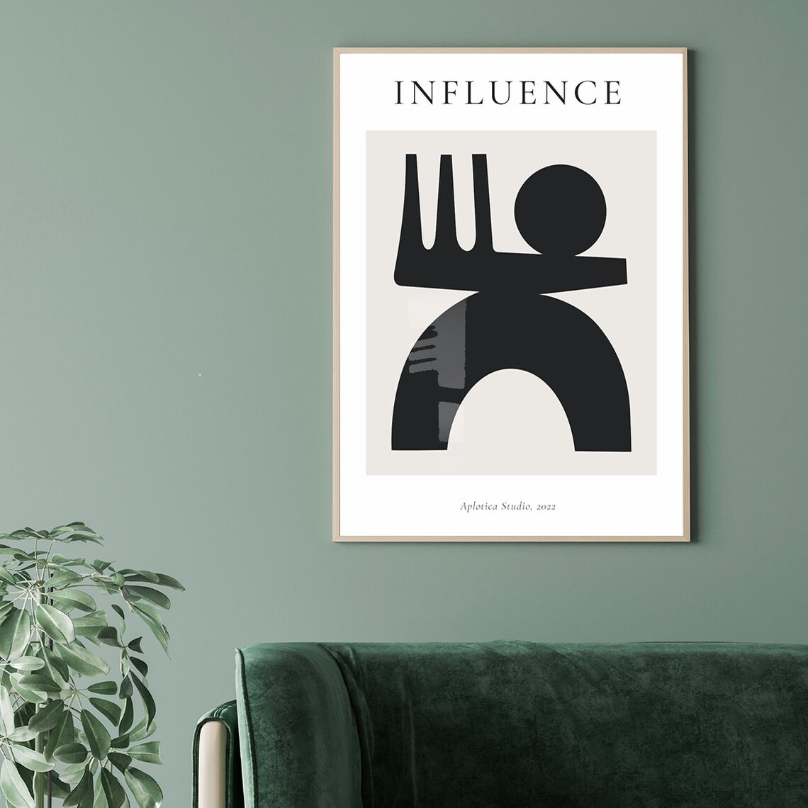 Minimalist Abstract Poster, Bastien Bouta Influence - Image 2
