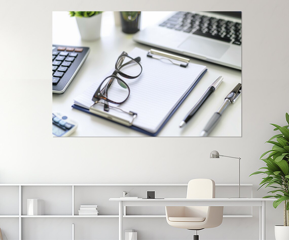Accountant Office Decor, Black and White Accounting Art Print