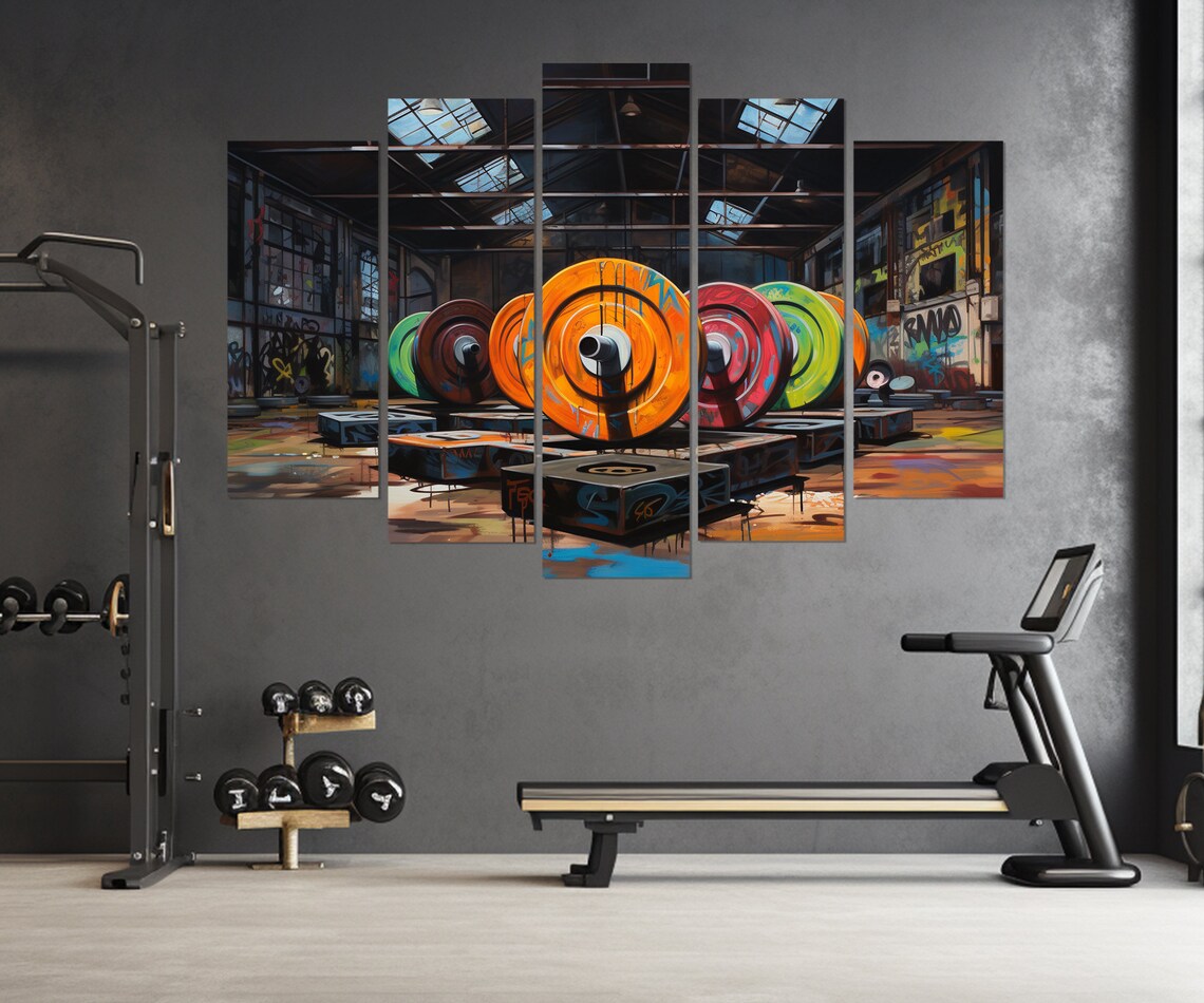 Bodybuilding Art Print, Gym Workout Wall Decor - Image 3