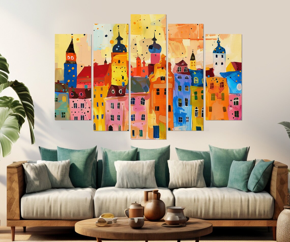 Abstract Riga, Latvia Modern Wall Art Poster Print - Image 2