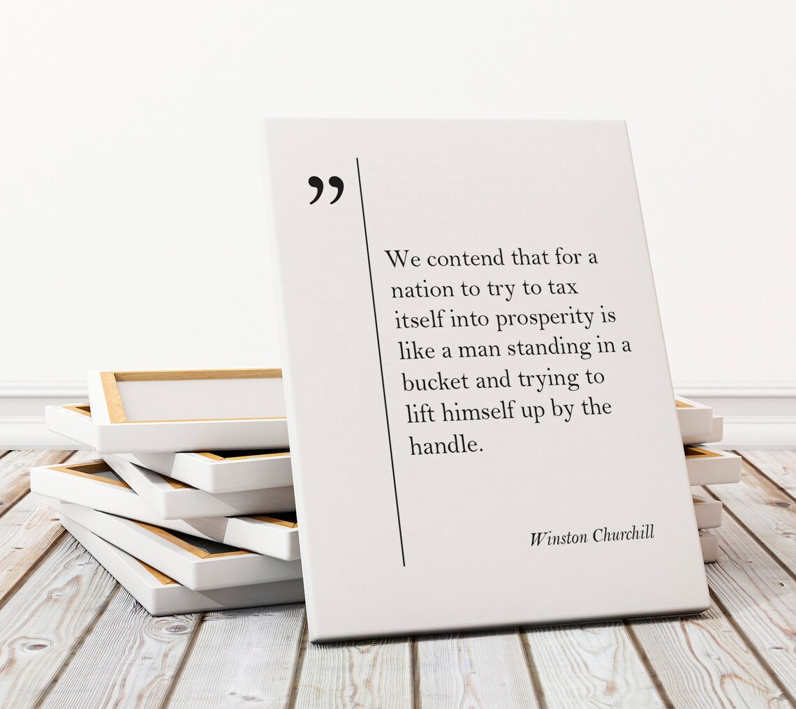 Winston Churchill Motivational Wall Art Print - Image 3