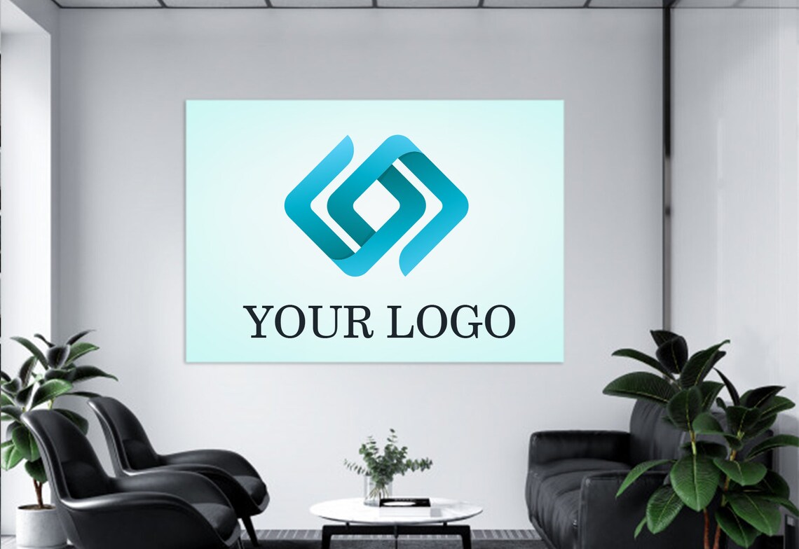Custom Company Logo Sign Personalized Business Branding Office Poster