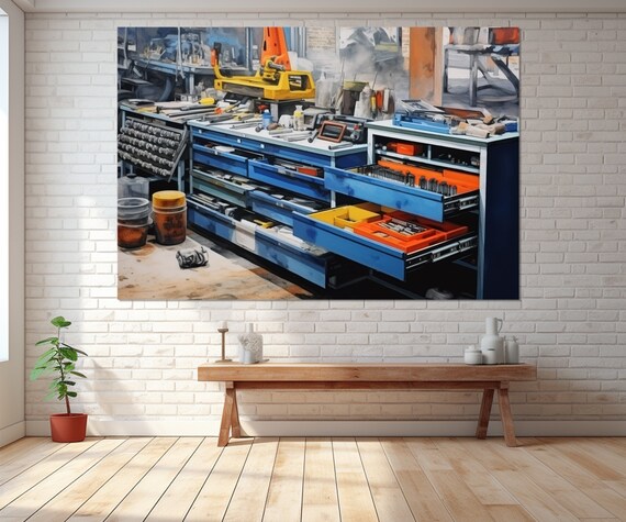 Workshop Wall Art, Mechanic Gift
