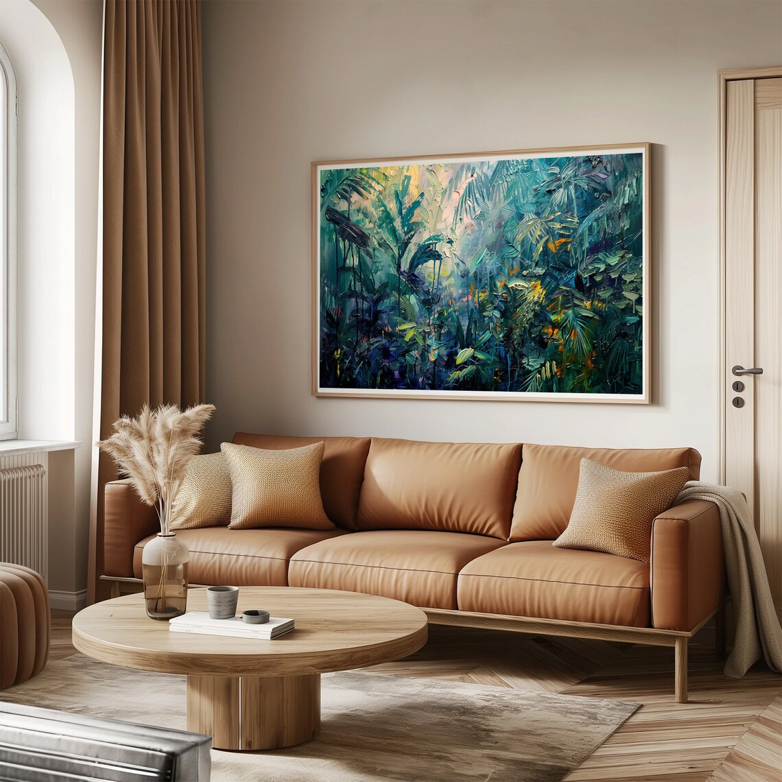 Jungle Oil Painting Wall Art Print Frame Tv Art Tv - Image 3