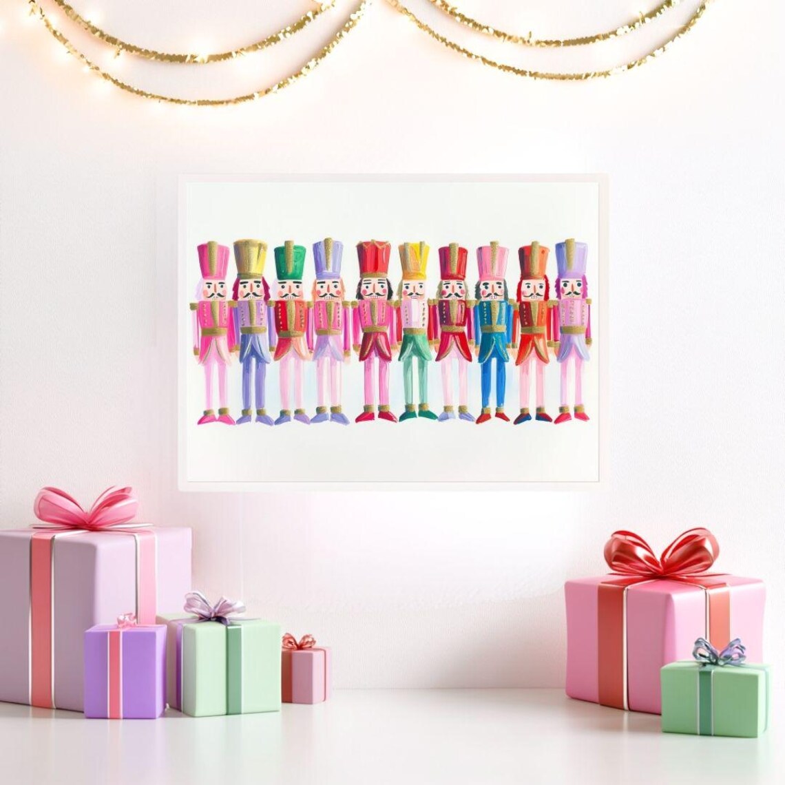 Vintage Christmas Nutcrackers Holiday Art Print - Image 2