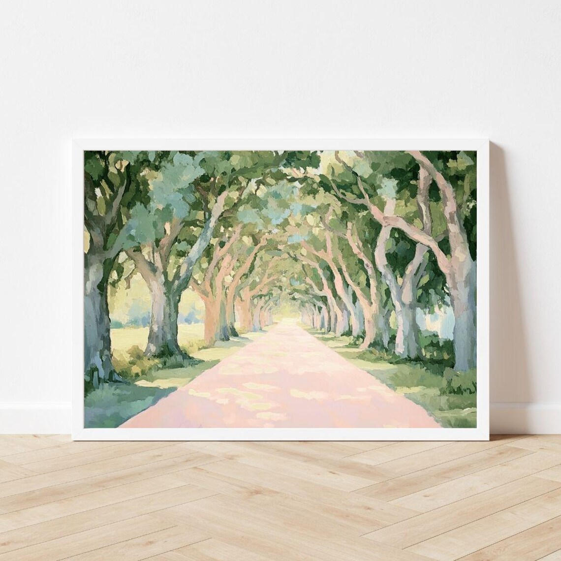 Pastel Live Oak Tree Painting Art Print, Georgia - Image 3