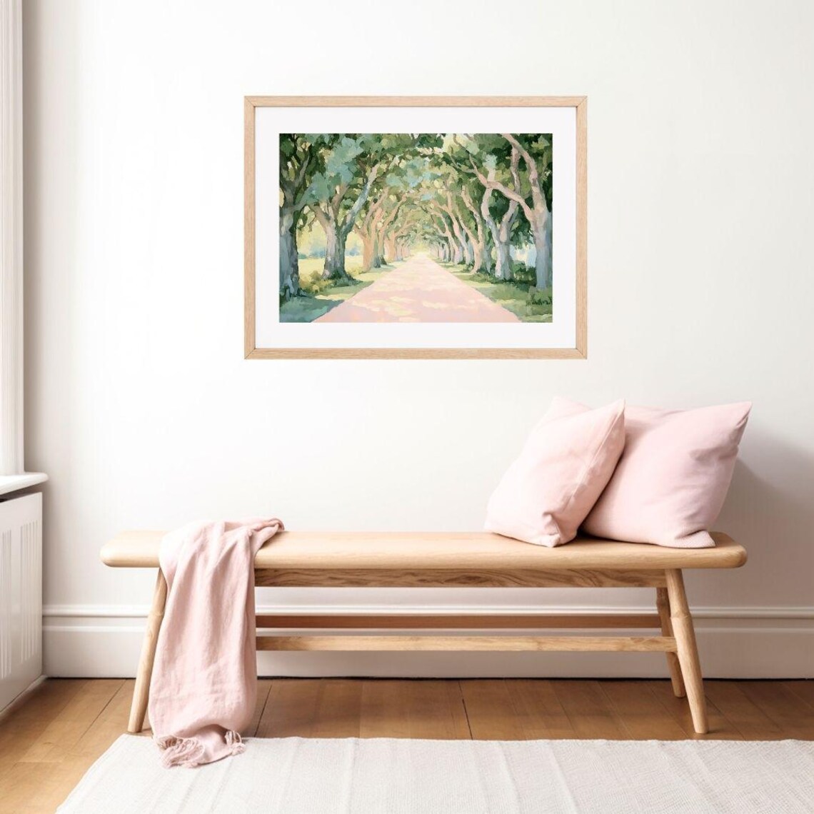 Pastel Live Oak Tree Painting Art Print, Georgia - Image 2