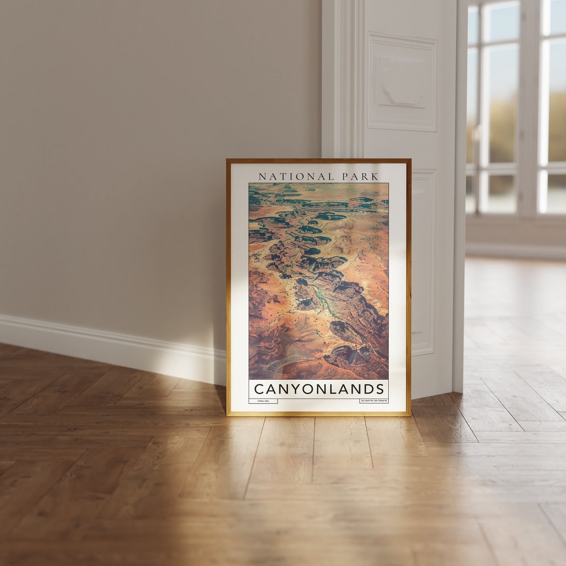 Canyonlands Utah Aerial Desert Canyon Landscape National Park Poster - Image 3