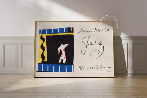 Henri Matisse Jazz Teriade Edition Acrobat Cutout Art Poster