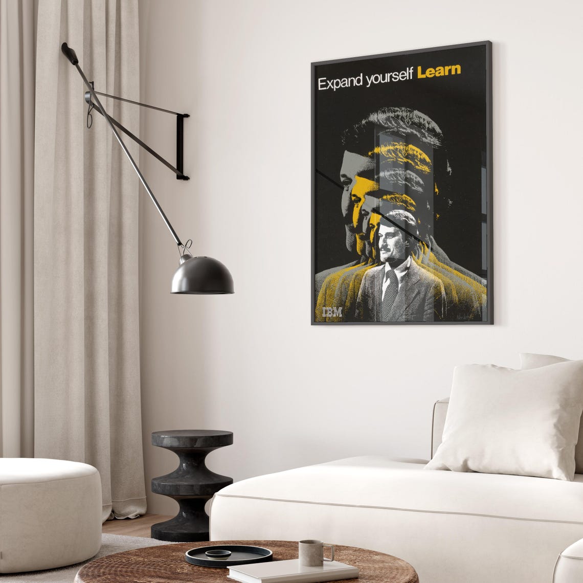 IBM Expand Yourself Learn Vintage Motivational Office Portrait Poster - Image 2