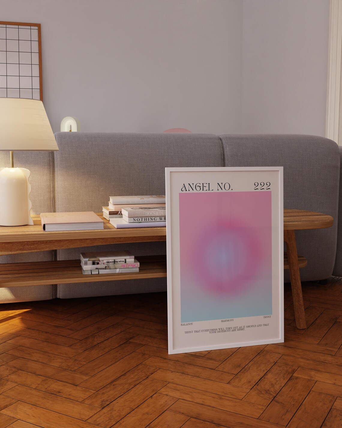Angel Number 222 Aura Inspirational Art Print - Image 5