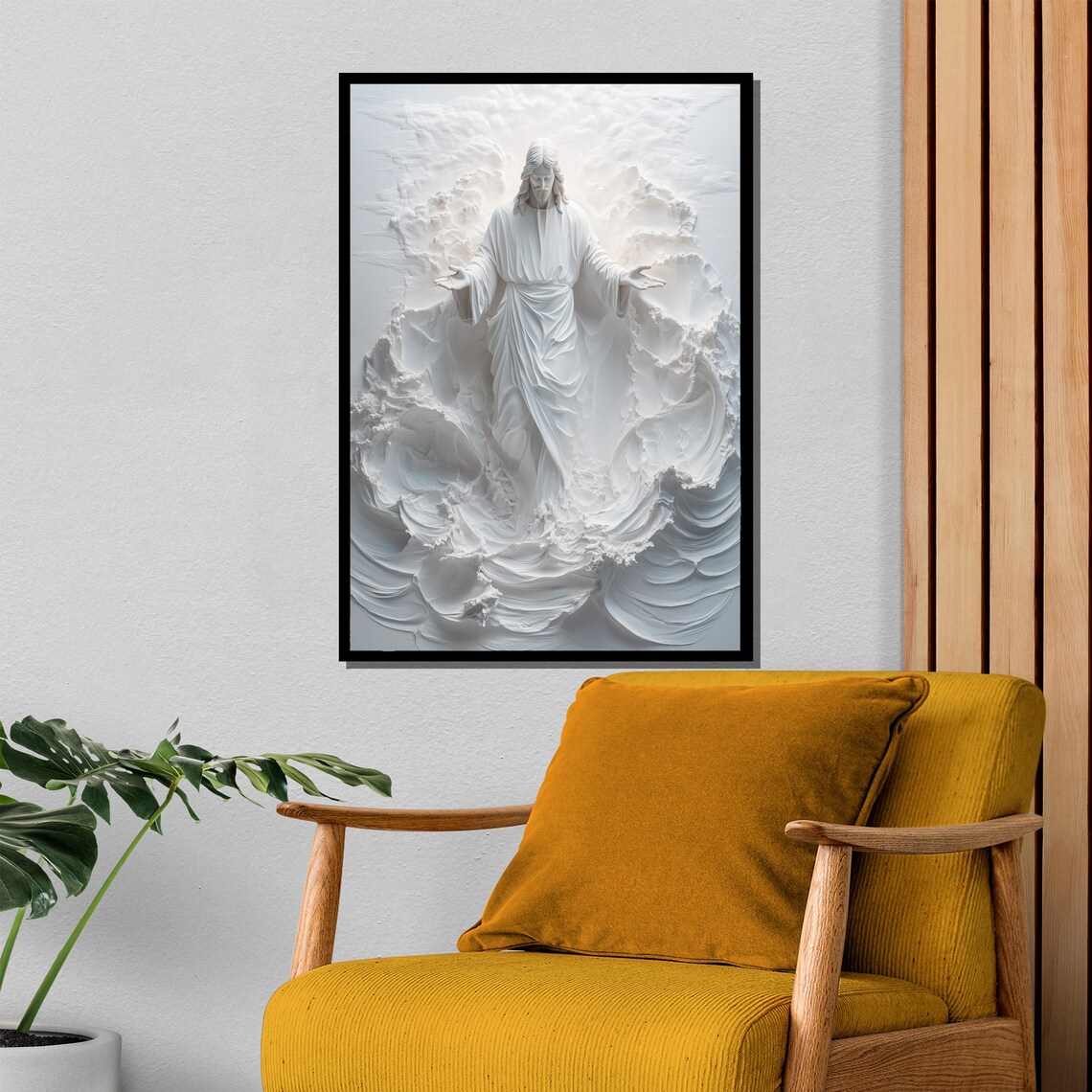 Abstract Jesus Art, Divine Peace And Tranquility - Image 4