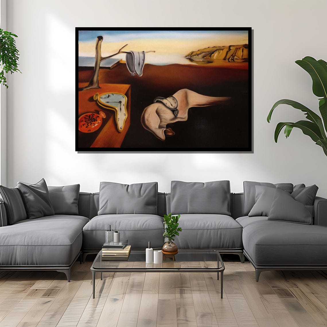 Surreal Melting Clocks Dreamlike Landscape Classic Art Poster - Image 4