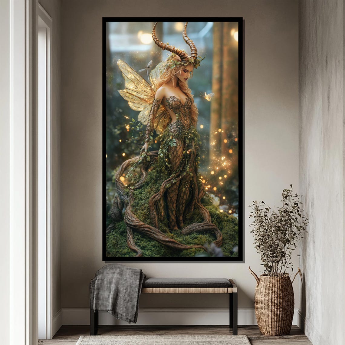 Enchanted Forest Nymph Captivating Mystical Artwork For Nature Lovers - Image 4