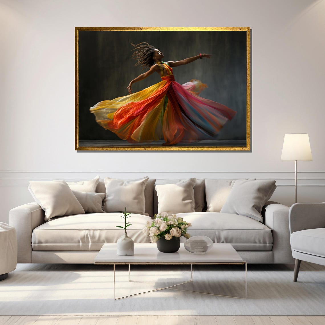 Colorful Ballerina Painting Vibrant Dance Art Gift For Home Decor - Image 5