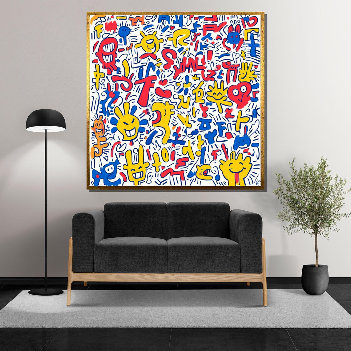 Basquiat Painting Graffiti Skull Art Abstract Neo Expressionist Wall Decor Urban Street Art Print Bold Contemporary Artwork - Image 5