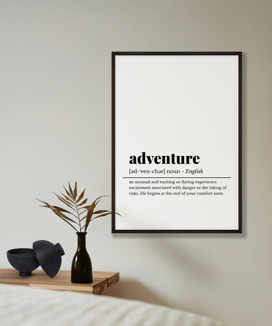 Adventure Definition Dictionary Art Travel Quote Wanderlust Wall Poster - Image 2