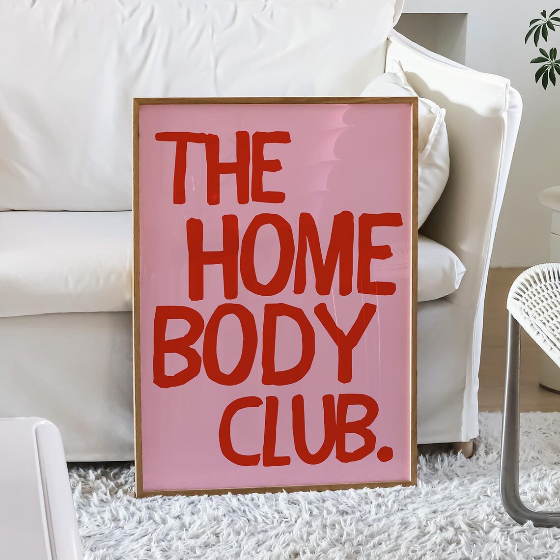 The Homebody Club Retro Quote Poster Print