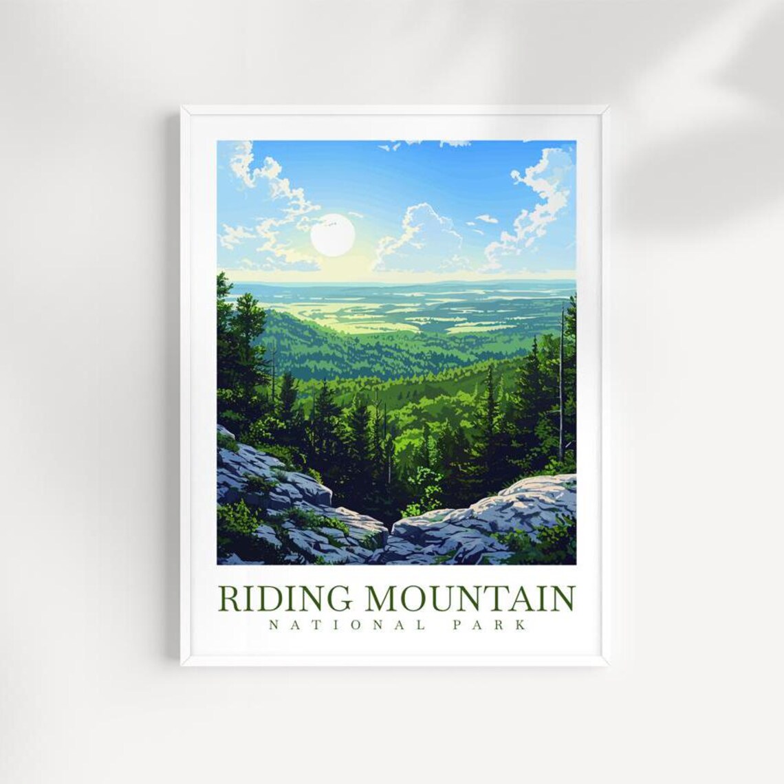 Riding Mountain National Park Forest Overlook Sunrise Valley View Poster