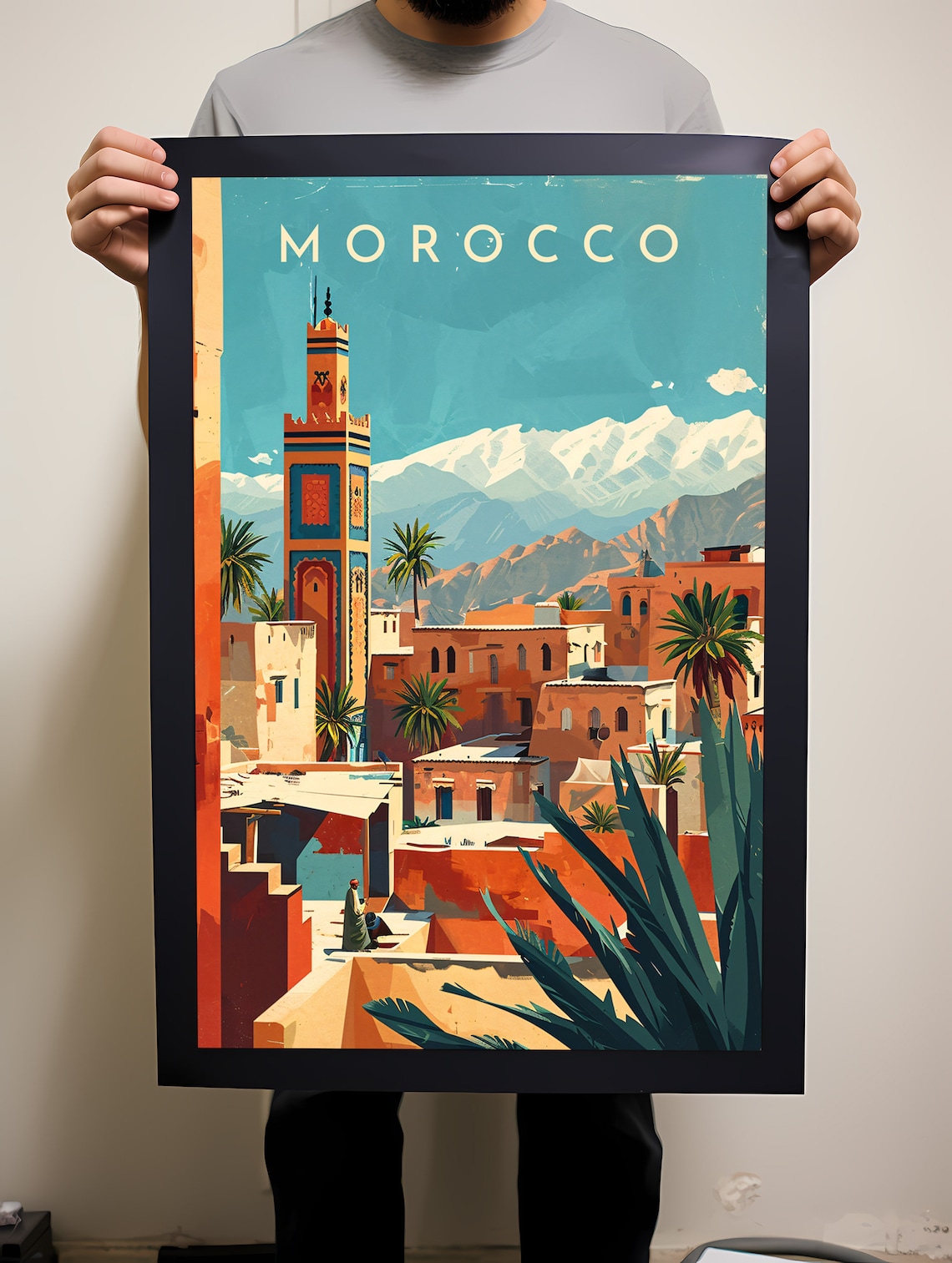 Morocco Travel Poster, World & Cultural Art