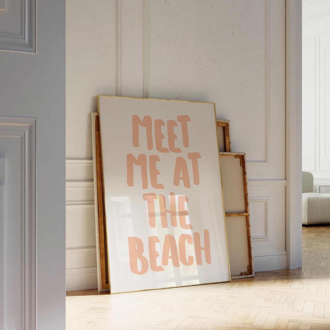 Meet Me At The Beach Ocean Aesthetic Poster - Image 2