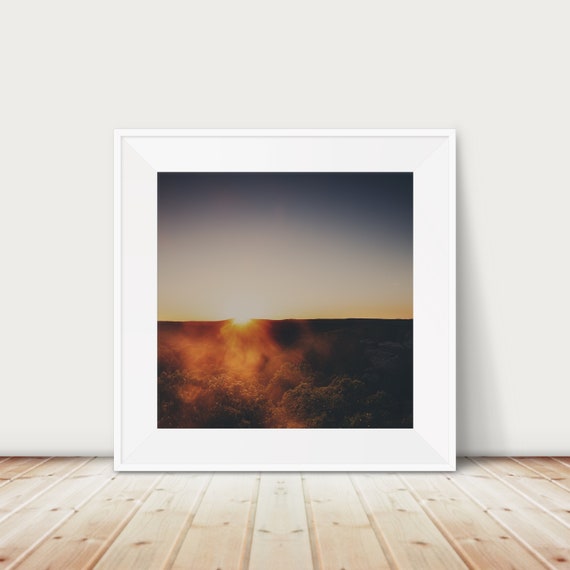 Garden Of The Gods Sunset Print Shawnee National Forest Photograph