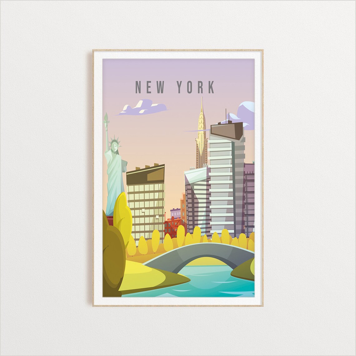 New York State Travel Poster, State Art Print - Image 2