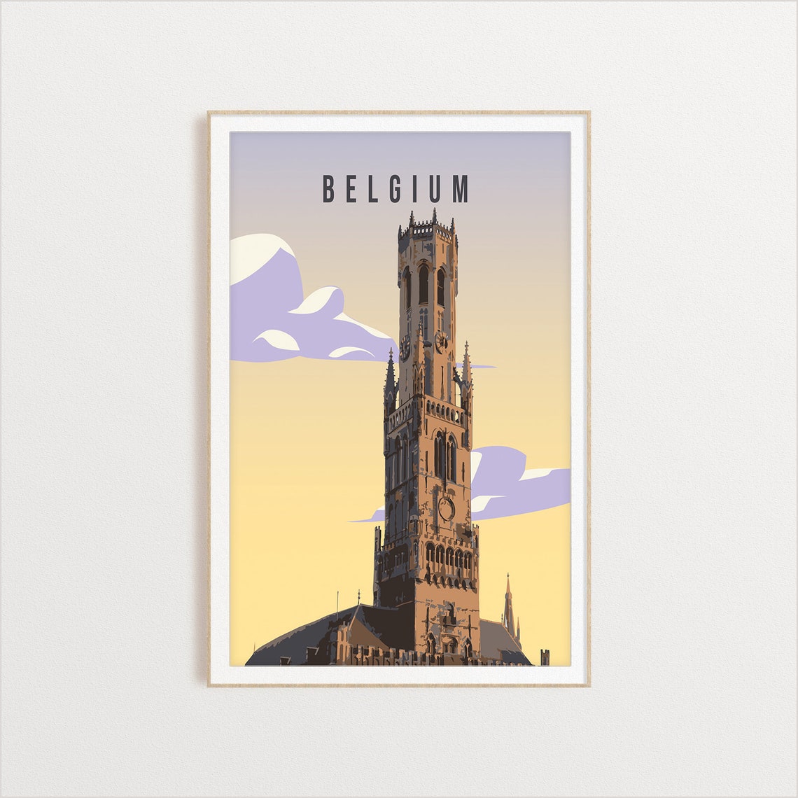 Belgium Country Poster Country Art Country Wall Art Country Print Country Poster Country Print Travel Gift Travel Illustration - Image 2