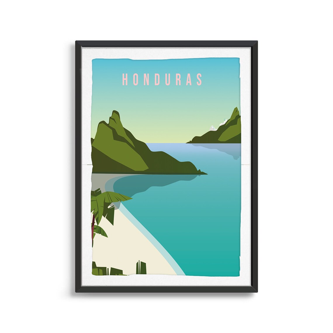 Honduras Country Travel Poster Art Print