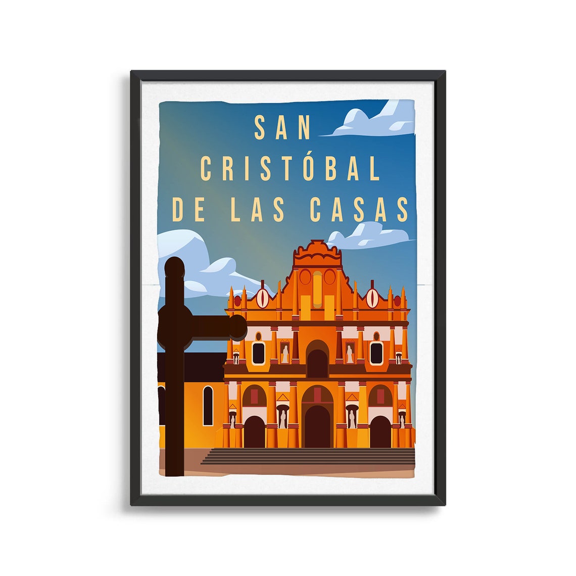 San Cristobal De Las Casas City Poster City Art City Wall Art City Print Country Poster Country Print Country Art Travel Illustration - Image 2