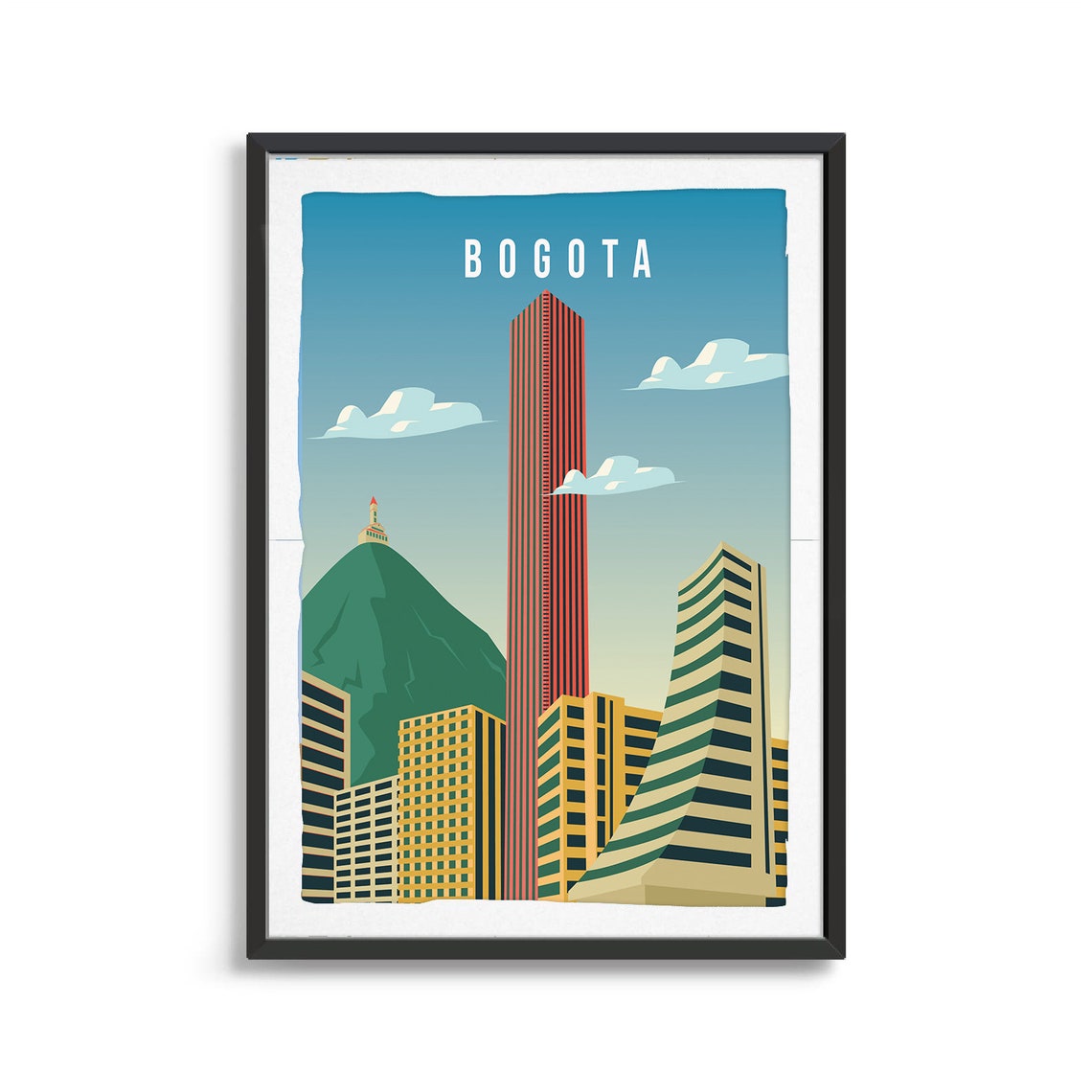 Bogota City Poster City Art City Wall Art City Print City Poster City Print Travel Gift Travel Illustration - Image 2